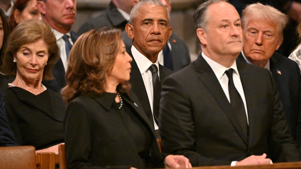 Kamala Harris posts photo of herself at Carter funeral with Trump cropped out: ‘Petulant’